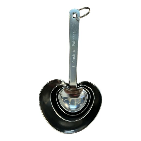 Kate Aspen Heart Measuring Spoons – Set of 4 with Uplifting Phrases – 2011 – Sta - Picture 5 of 7